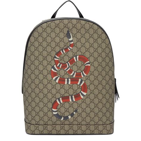 gucci backpack ssense|Gucci: Beige GG Supreme Bestiary Backpack .